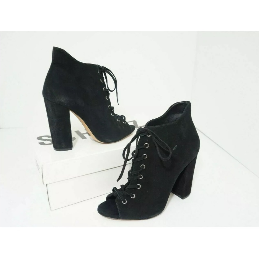 Schutz Suede Ingry Lace Up Boots New in Box